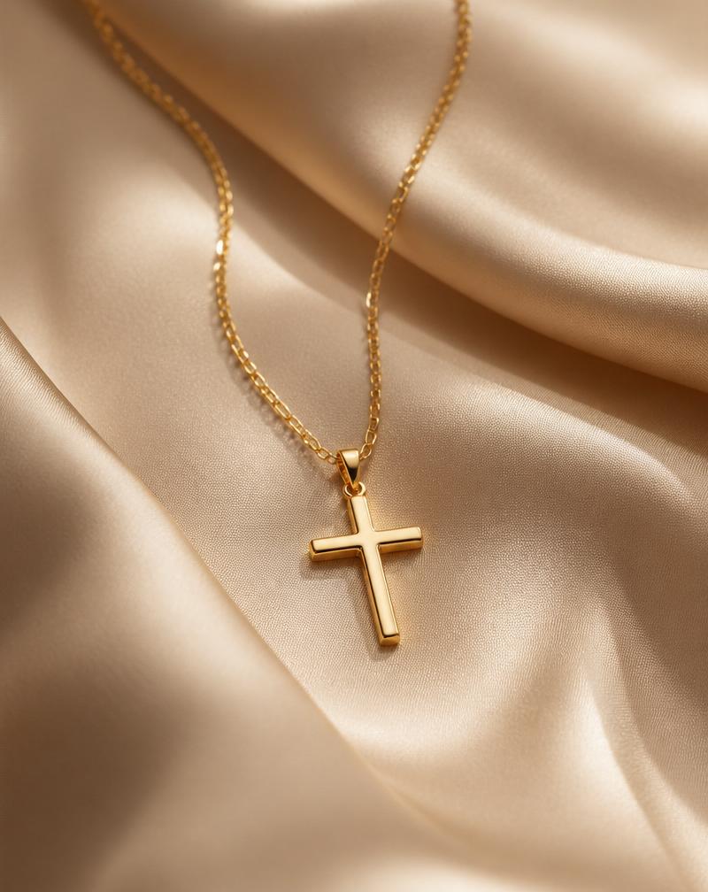 Cadena con Cruz de Oro